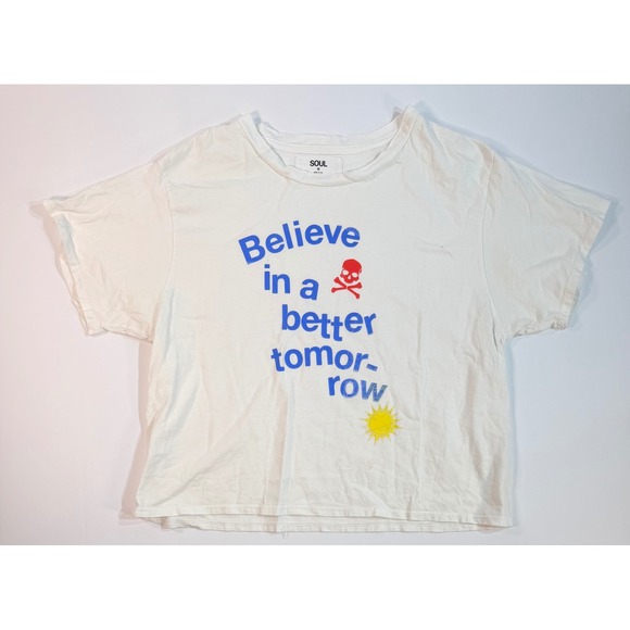 Soul Cycle Other - Soul Cycle Believe In A Better Tomorrow Graphic T-Shirt White Mens Medium USA